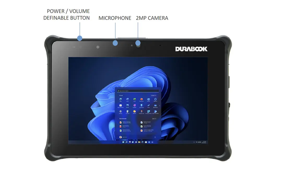 R8 ipari tablet elölnézeti képe R8 ipari tablet elölnézeti képe