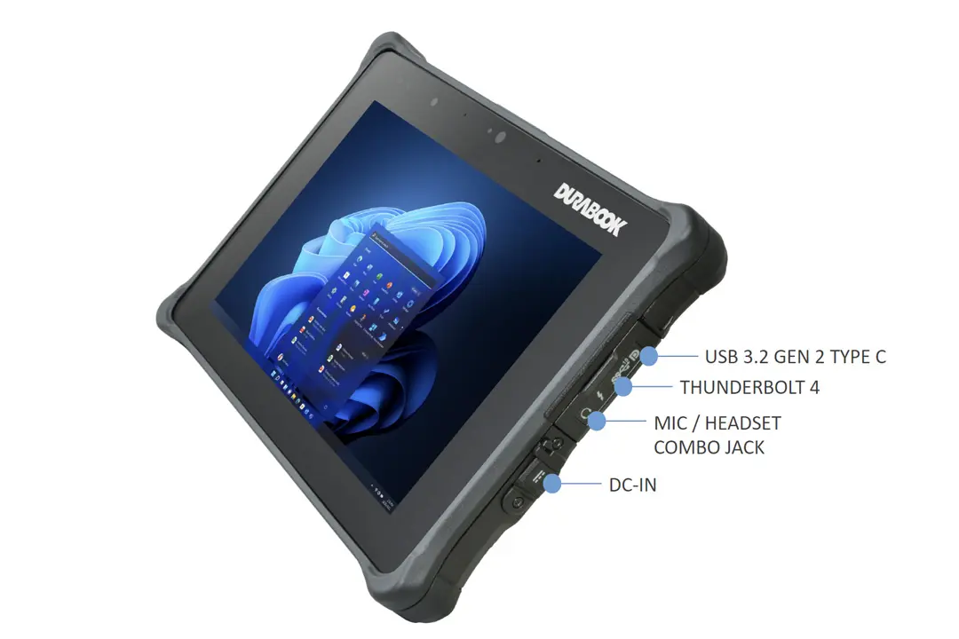 R8 ipari tablet jobb oldalnézeti képe R8 ipari tablet jobb oldalnézeti képe